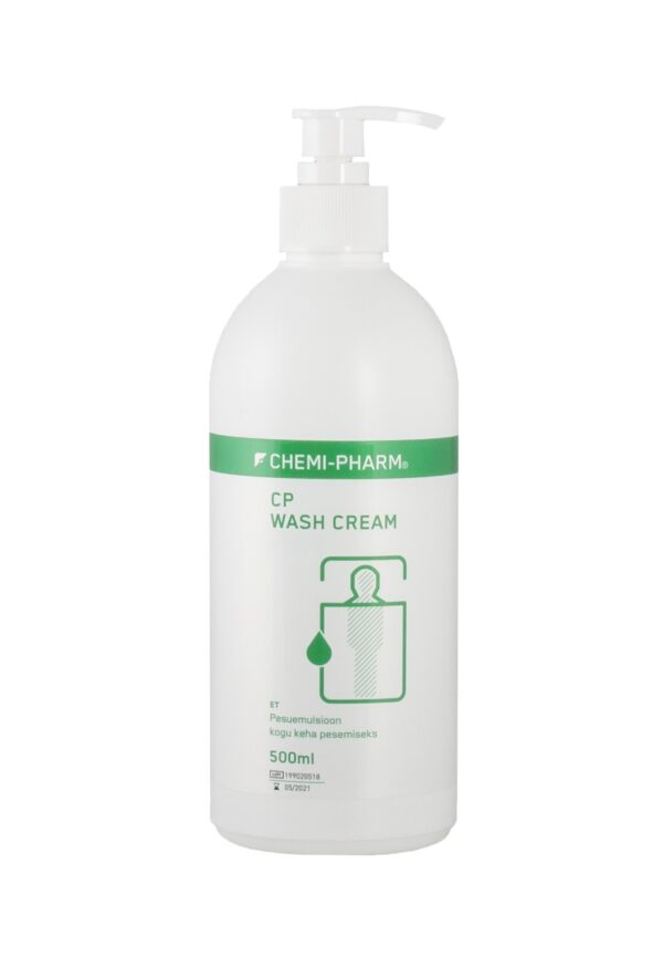CP Wash Cream pump bottle on a white background