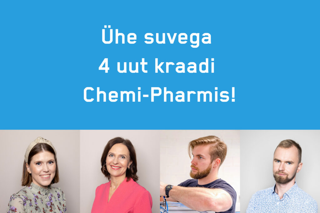 Ühe suvega 4 uut kraadi Chemi-Pharmis